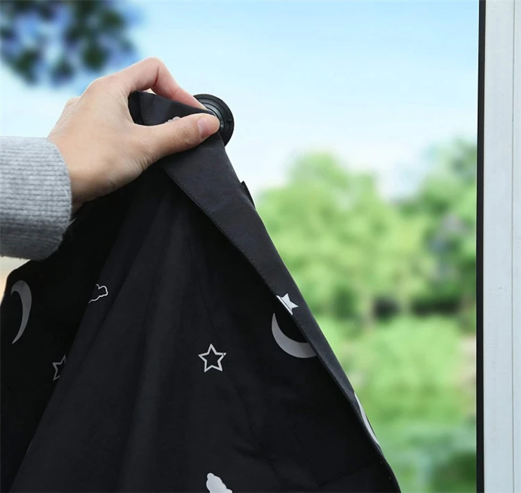 Portable Blackout Shades Curtains Temporary Blackout Blinds Clever Window Blackout Solution for Baby