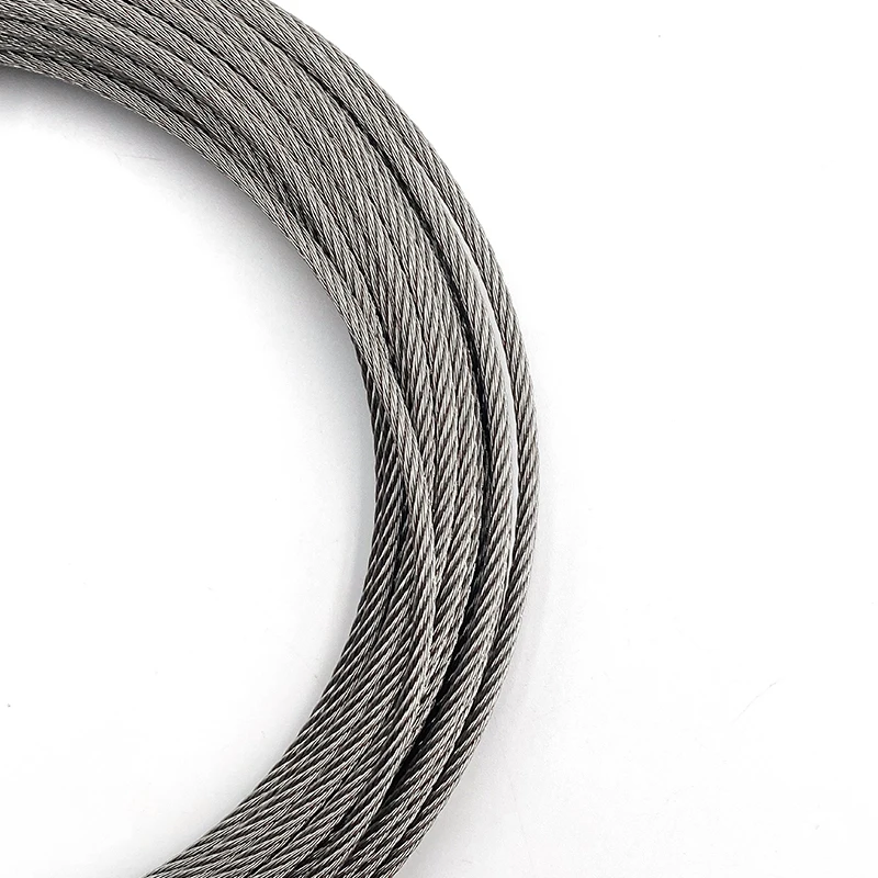 High Quality Stainless Steel 316 304 Wire Rope 1x19 7x7 7x19 Marine Grade Cable Lifting High Strength Wire Rope