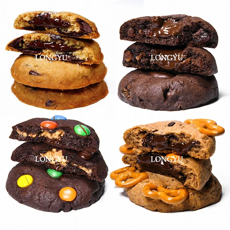 Commercial small cookie machine maker chocolate chips big 190g cookie stuffing machine