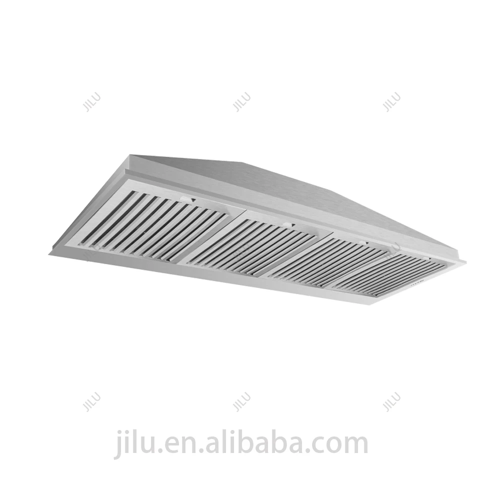 Factory direct selling 60 inch embedded stainless steel range hood kitchen commercial