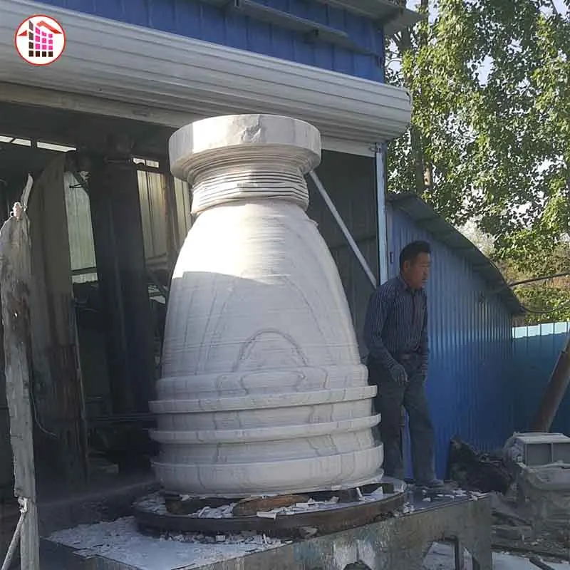 Premium Customized Garden Column Flower Pots Designs Granite or Marble Stone Garden Decoration Used with Flower/green Plant