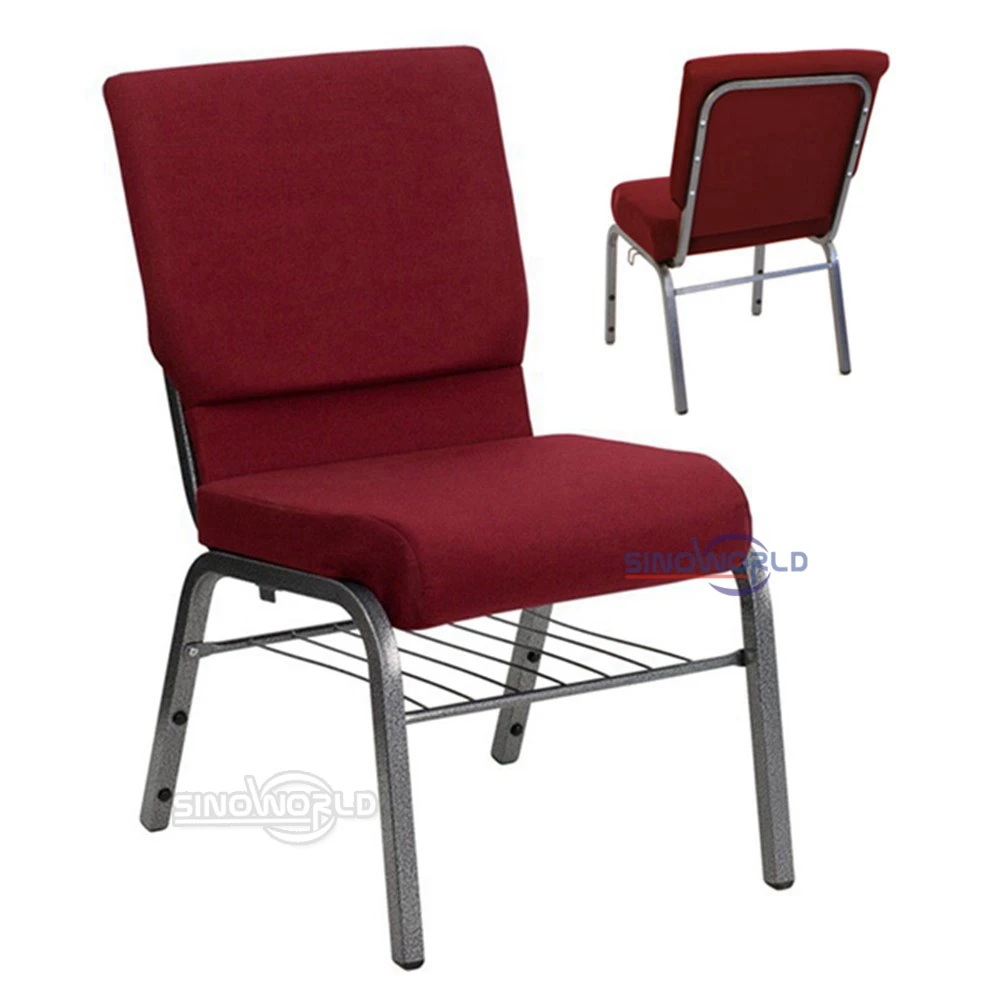 
Pastor wholesale cheap for sale used modern black stacable nigeria interlocking padded church chair 