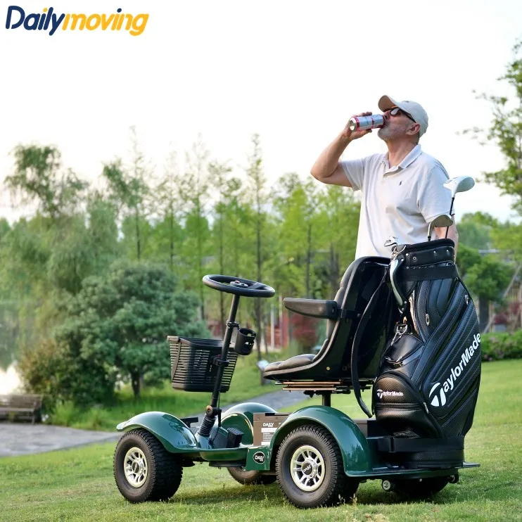 Electric Scooters for Adults Golf Carts 4 wheel Mini Cart Single Seat Golf Buggy
