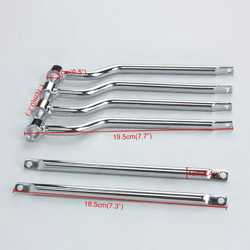 Metal Motorcycle Cushion Saddle Seat Springs Set Steel Chrome Shock Absorption