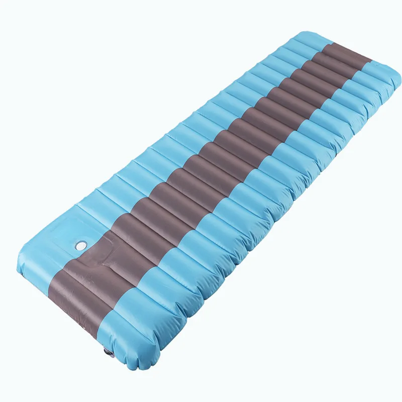 Outdoor Camping Sleeping Pad Mat Foot Press air mattress Bed and pump Compact Lightweight Inflatable air mattress