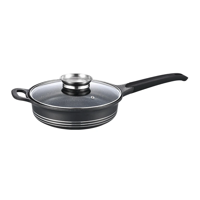 High Quality 24cm 28cm Aluminum Pots Frypan Cooking Nonstick Kitchen Ware Cookware