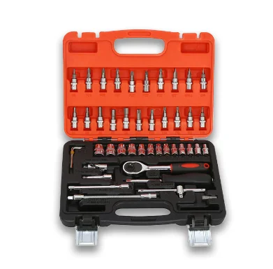 Factory wholesale boutique 46piece socket wrench set for car repair ratchet wrench
