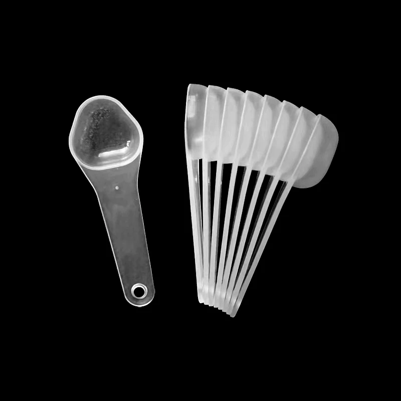 Kitchen salt spoon 1.2g PP plastic measuring spoon white seasoning spoon  2.5ml 2024 new idea