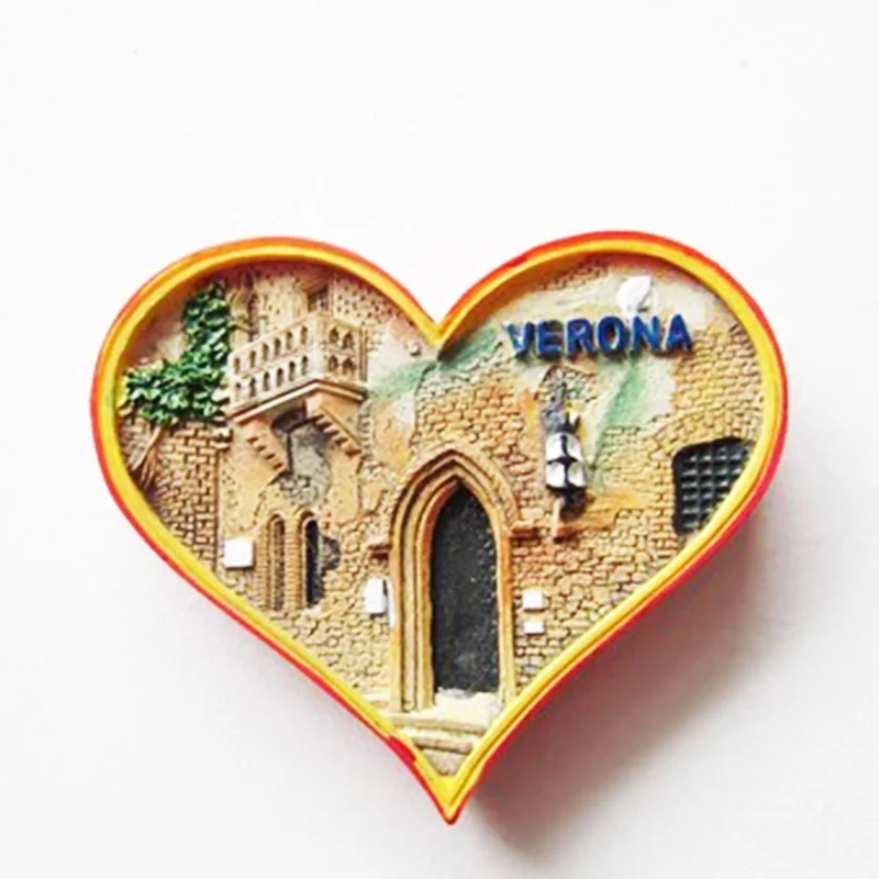 Tourist souvenir refrigerator Italian landmark Tower of Pisa piazza di spagna Milano Roma Sicilia Venice Gradara fridge magnet