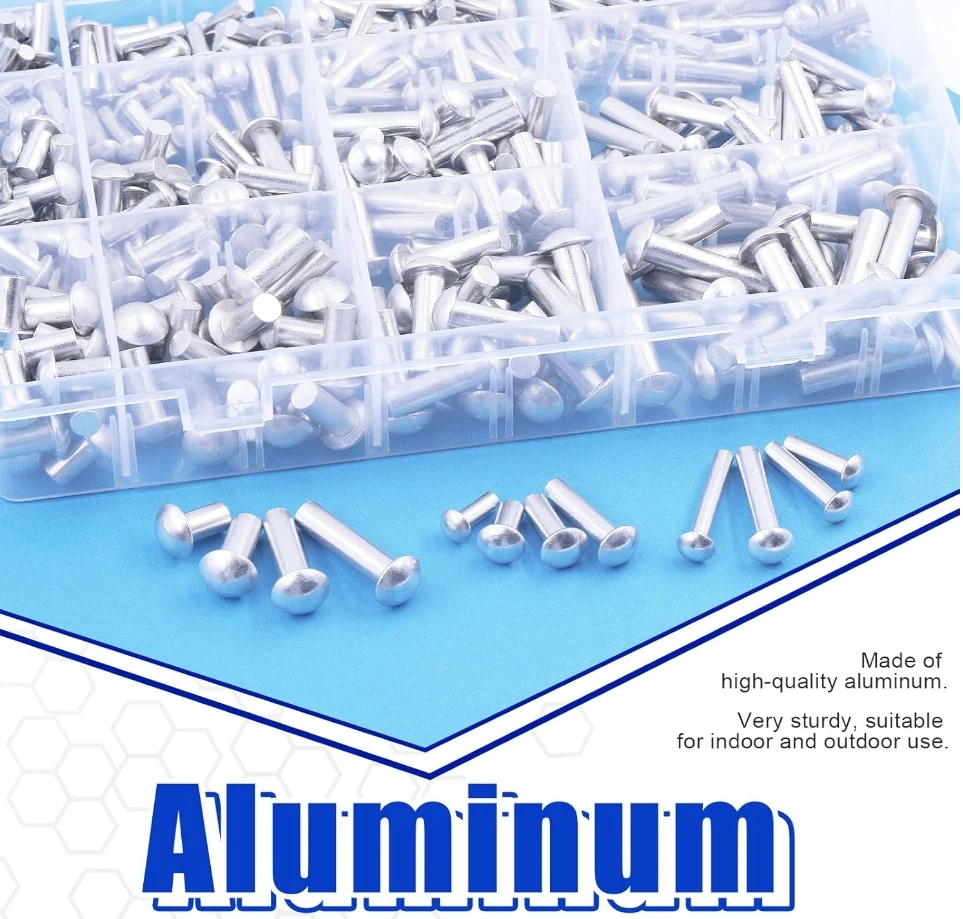 Stainless Steel A193 A914 B8 A453 A286 Round Thin Mushroom Csk Flat Countersunk Head Solid Metal Steel Tubular Custom Rivet