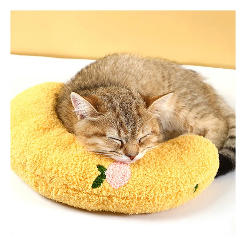 Logo Customized Stuff Pet Moving Plush Toy Pillow Plush Dog Calming Neck Pillow Cat Pillow