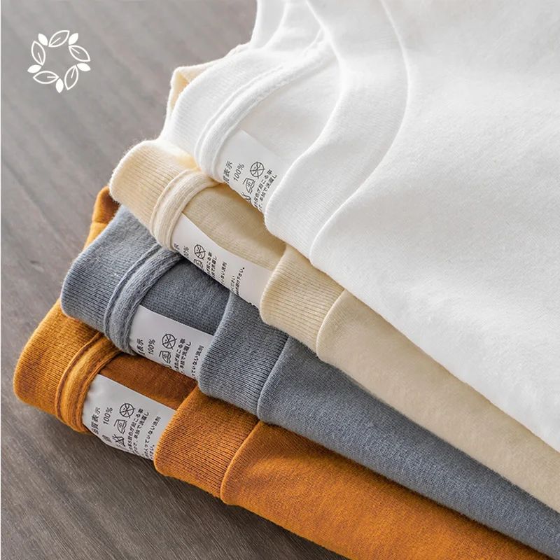 100% органический хлопок мужская футболка устойчивого органического футболки для мужчин Эко-дружественных летних сандалий Т-образной формы; Рубашки для мужчин