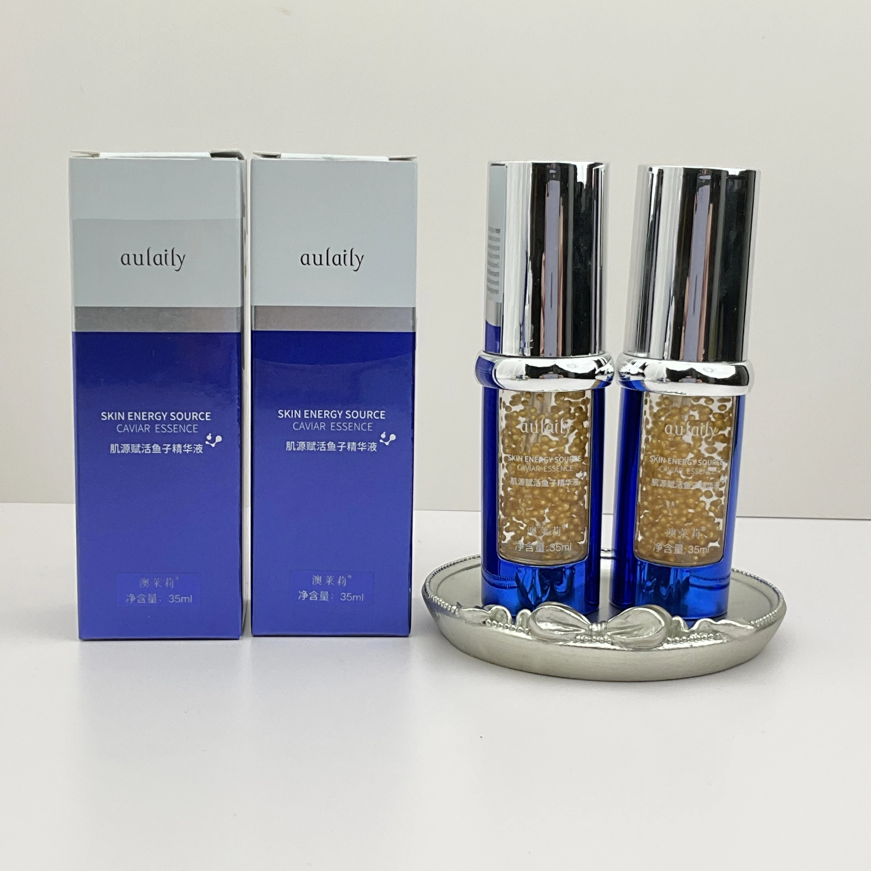 Oem own brand firming anti-wrinkle caviar serum anti-aging whitening serum