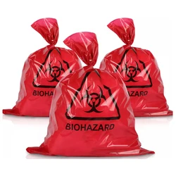 Free Sample Bioplastic Disposable Hospital Garbage Bag Biohazard Medical Waste Plastic Bags
