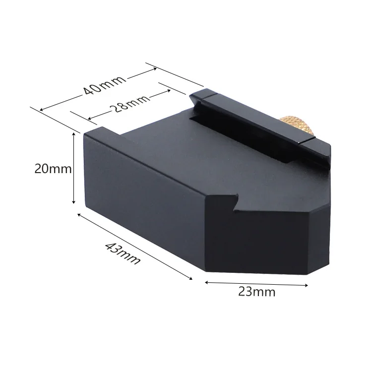 woodworking router with ruler miter gauge guide T track sliding stopper woodworking DIY tool