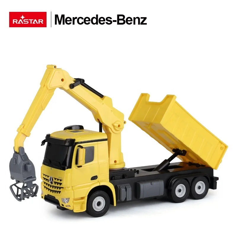 Rastar Mercedes Benz Licensed Arocs RC Logging Truck Car Remote Control Vehicle Electric Plastic 1:24 Window Box AA 4 Channels