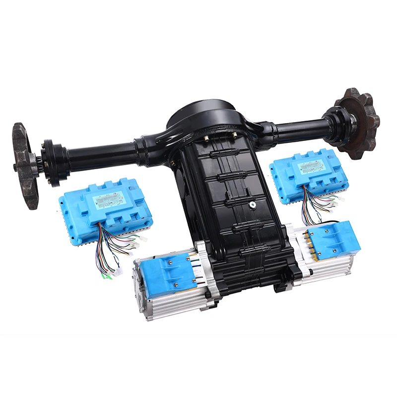 DATAI 60v 5000w PMSM motor and  controller and rear axle Electric drive kit for  Crawler lifting platform