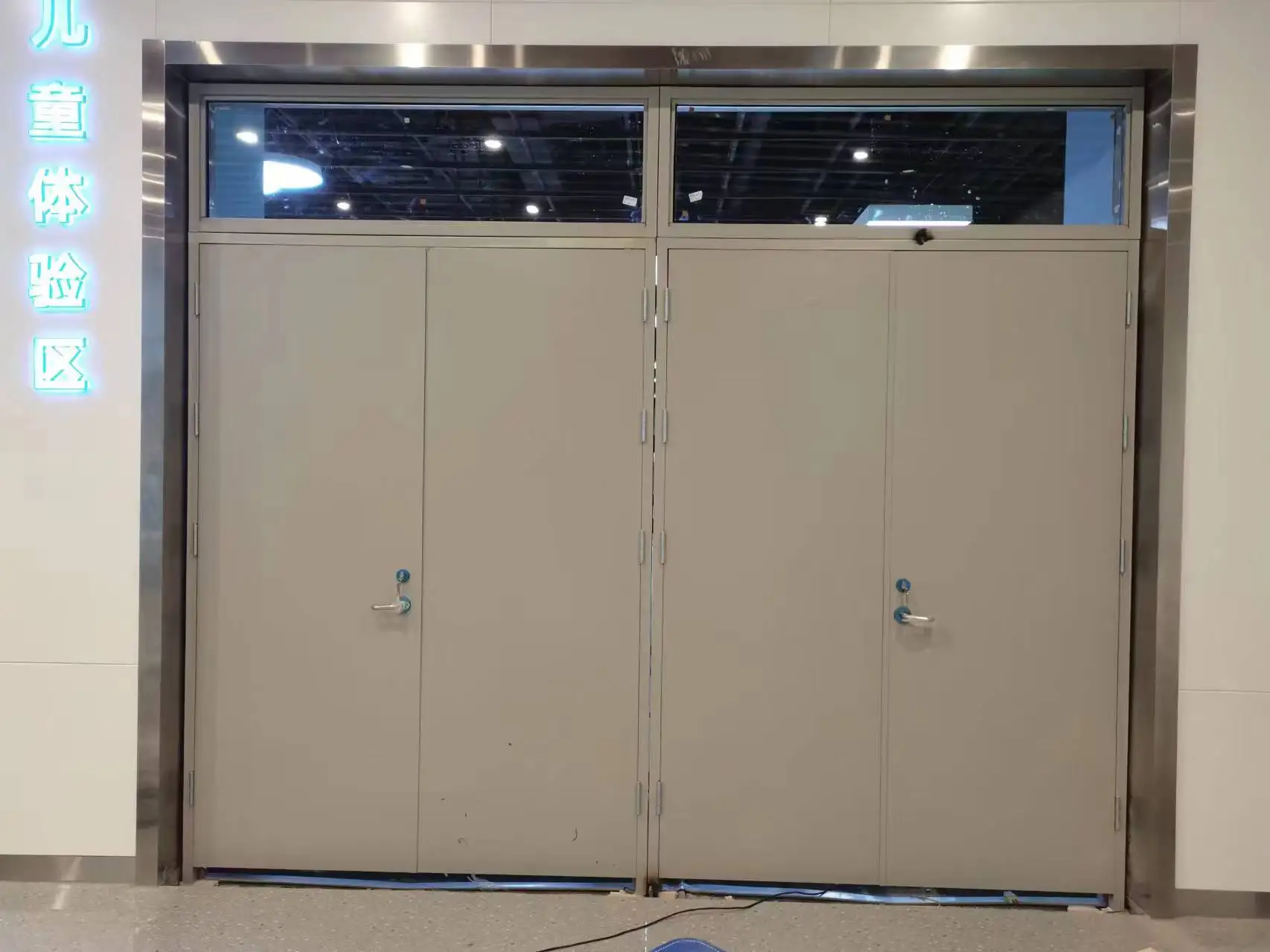 Chinese manufacturer Fire Door Hotel Entry Door Fire-Rated Interior Steel Door for Mall and Hospital