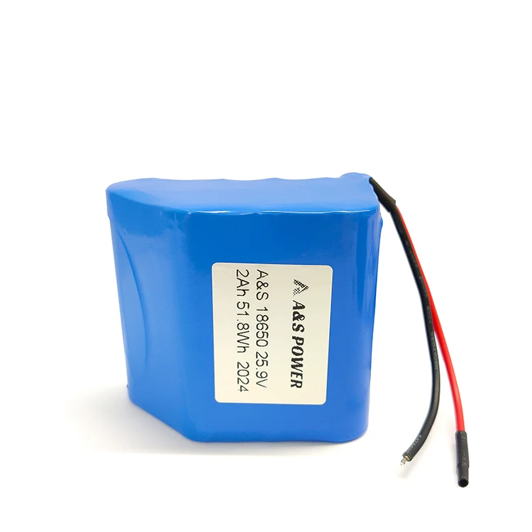 Rechargeable 18650 battery 25.9V 2200mAh 7S1P lithium ion high quality battery pack