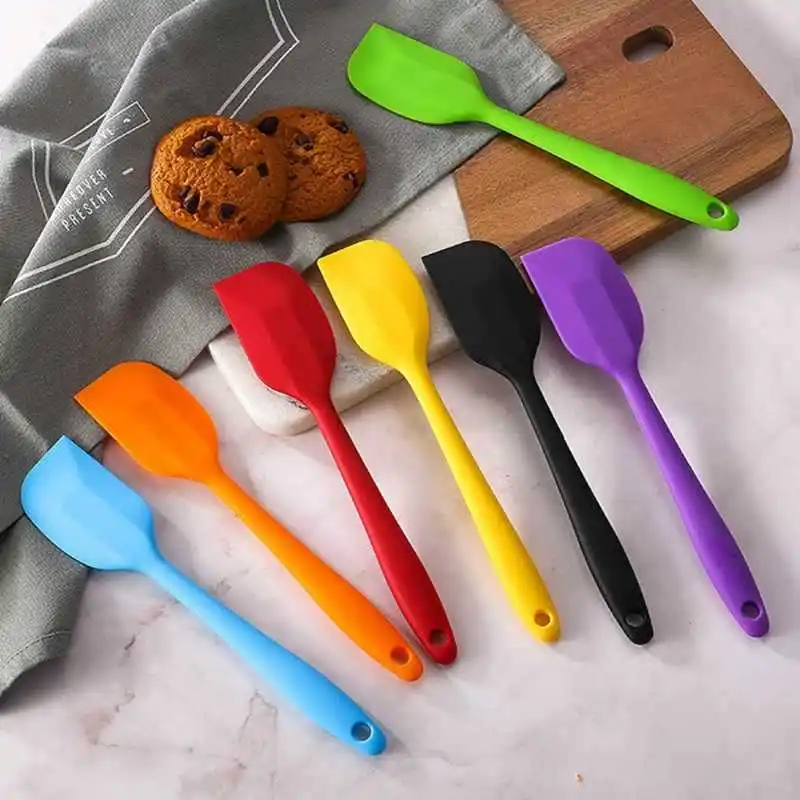 Heat-Resistant Mini Silicone Spatula Set With Nylon Core