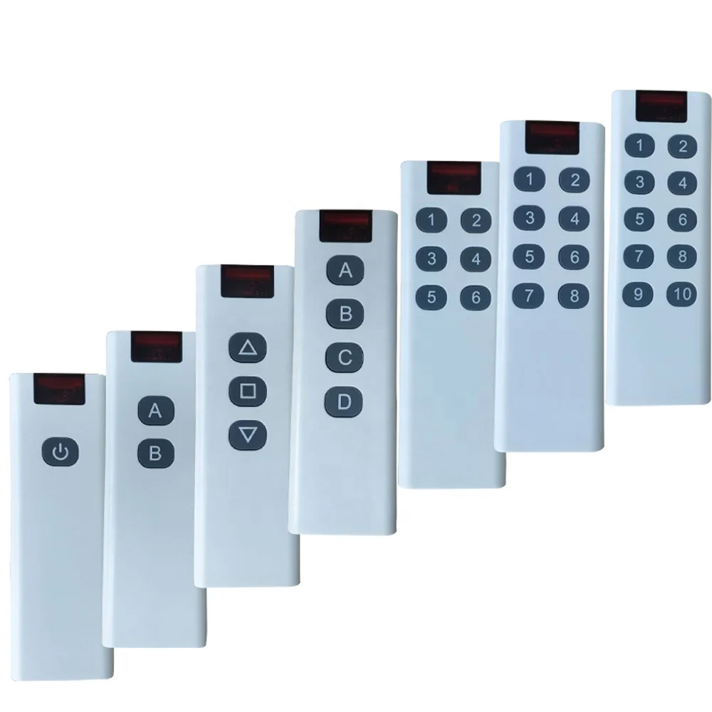 Taida Universal RF 433MHz 433.92mhz Wireless Digital Remote Control Transmitter for Switch 1/2/3/4/6/8/10 Channel/Button