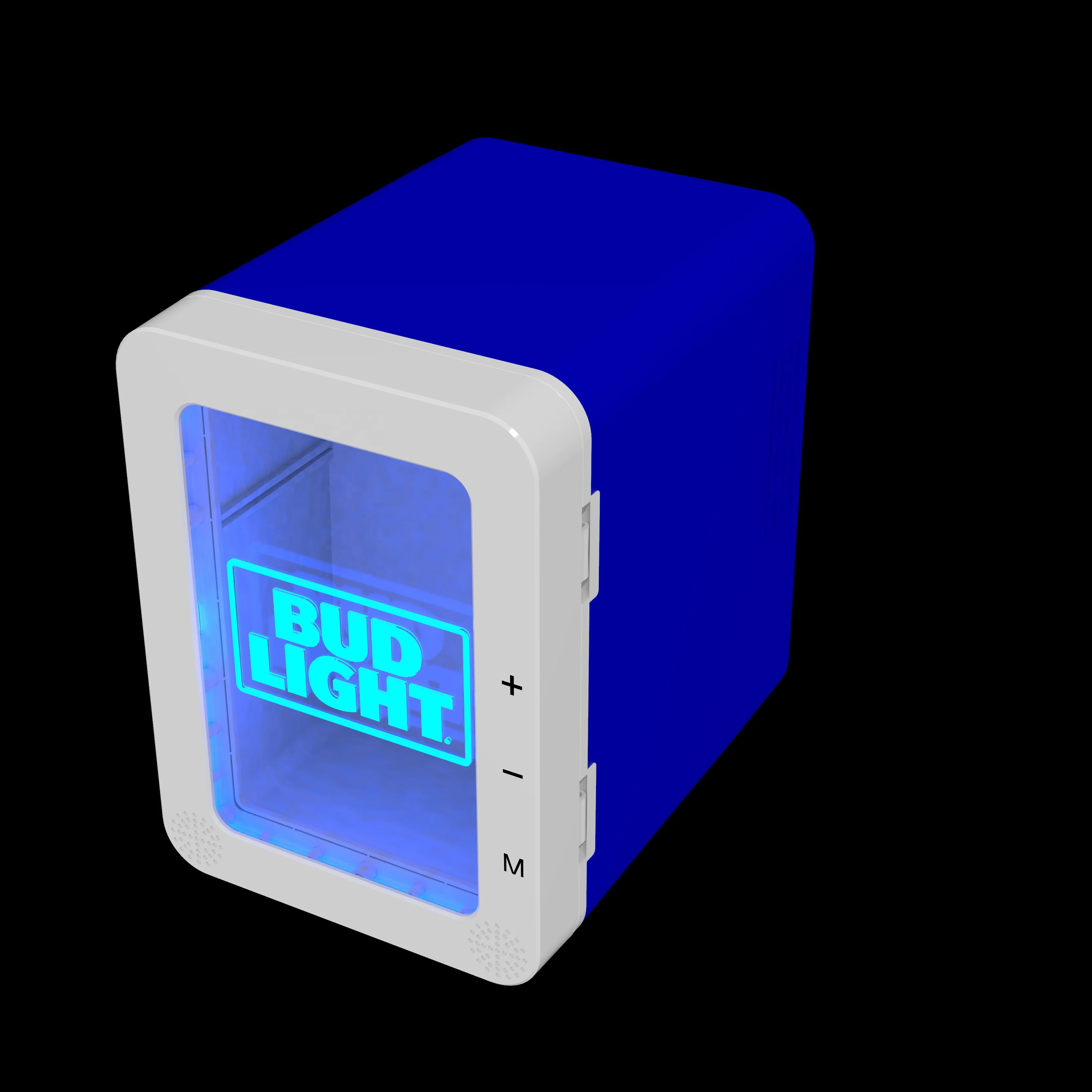 TR Portable Bluetooth wireless speaker Small Display Bar Fridge Mini Refrigerator for Drinks with LED logo and FM radio