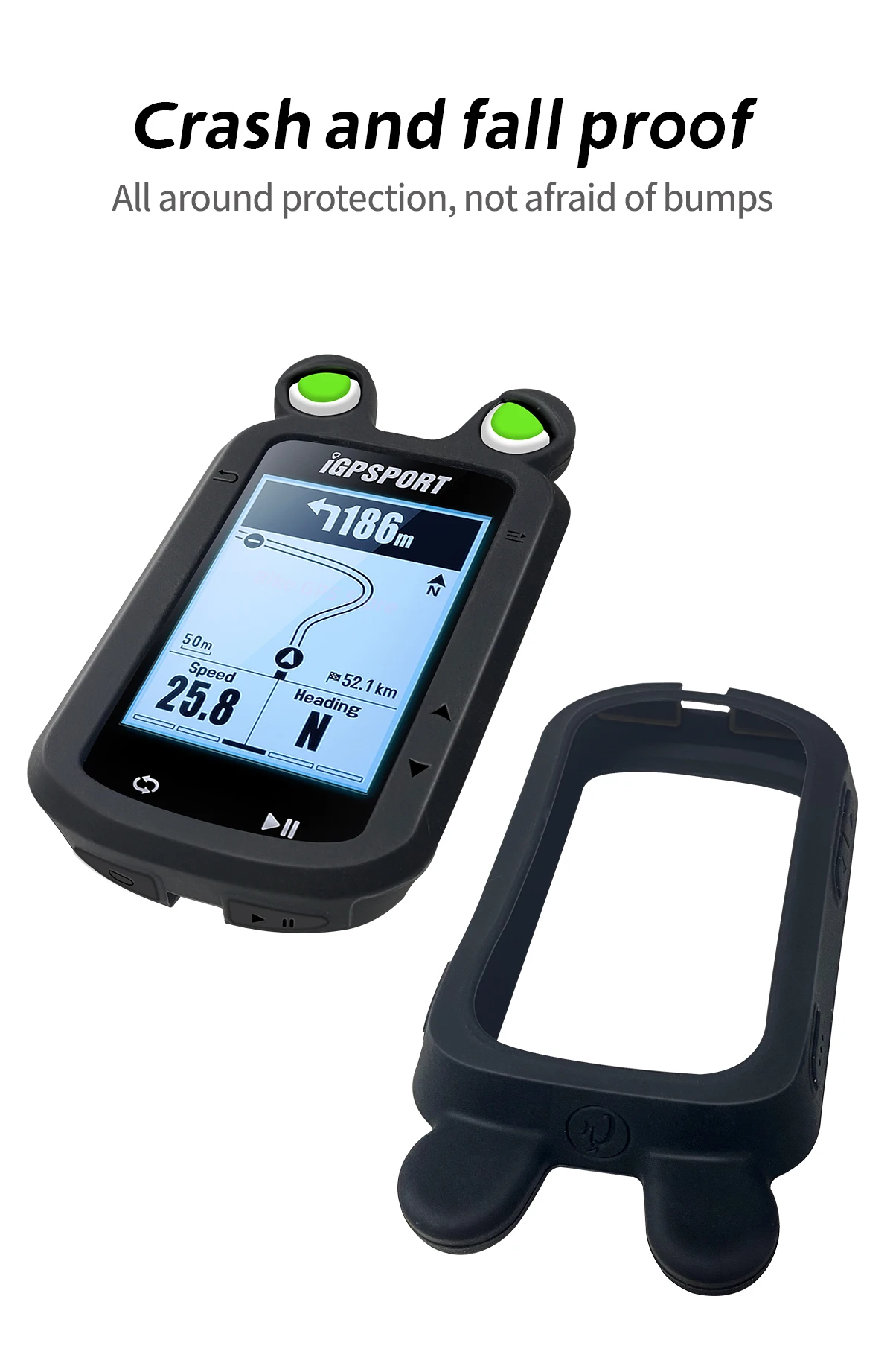Support OEM Bike Computer Silicone Case Cover For BSC200 BSC300 Bike Computer Silicone Cover GPS Speedometer Cat Ear Carton Case
