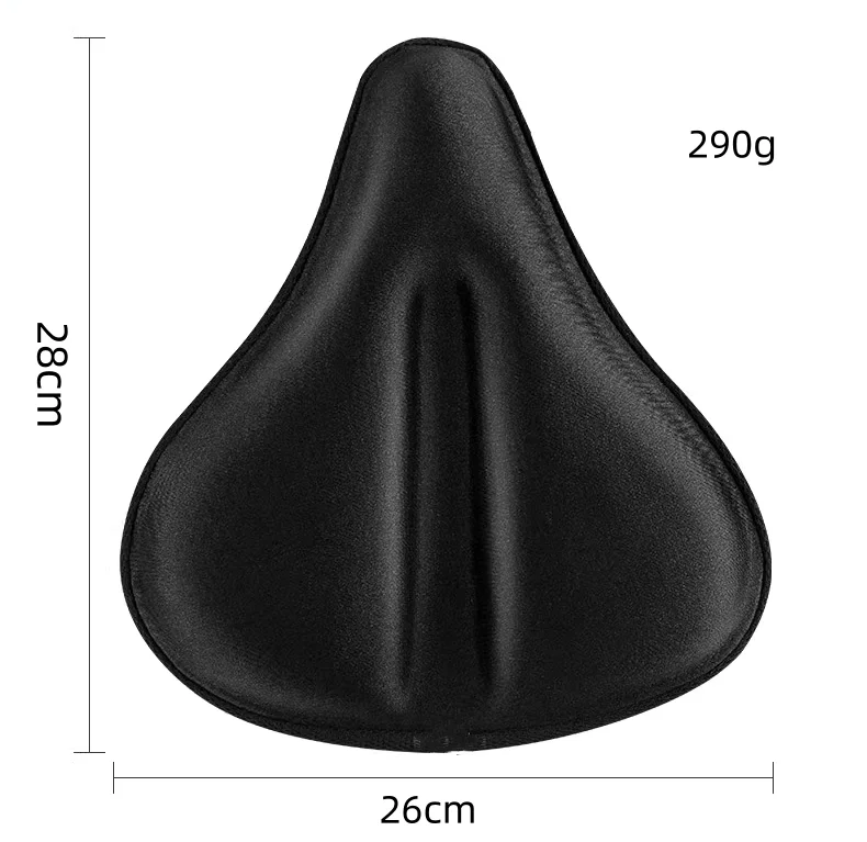 Easy To Mount Memory Foam Bike Seat Cover With Drawcord Breathable Bicycle Saddle Cushion Cycling Equipment