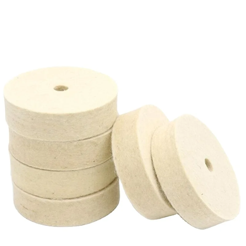 100% Wool Polishing Wheel for Metal Furniture Plastic Mirror Polishing Jewelry Polishing Wool Pad Felt Buffing Polishing Wheels