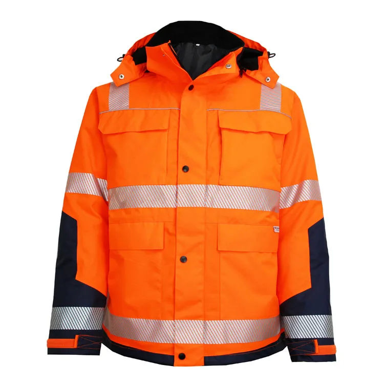 2021 OEM новый дизайн EN20471 пользовательская парка Мужская Рабочая парка мужские защитные куртки отражающие