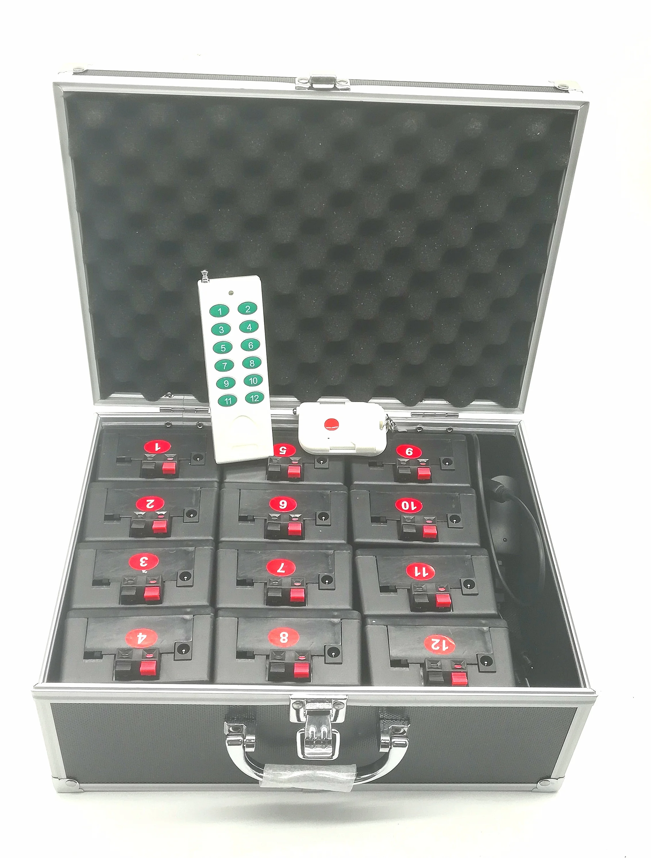 Hot sale 12 cues fireworks ice fountain pyrotechnic remote control stage machine ignition wireless ignition system
