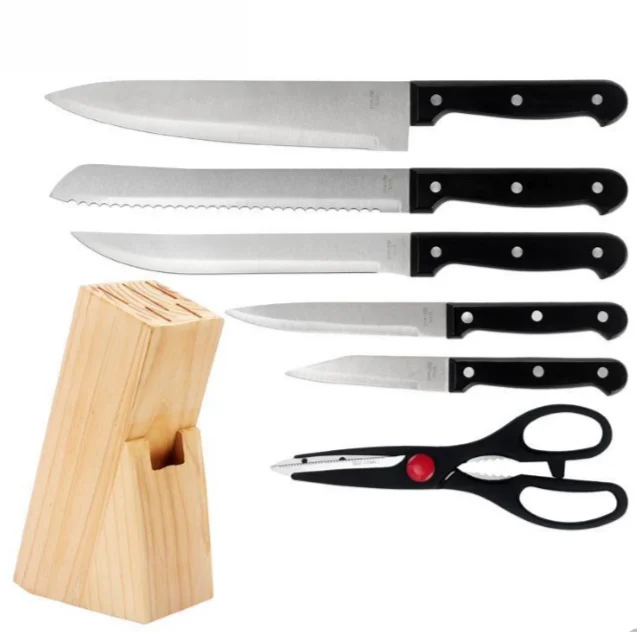 New kitchen multifunctional household cutting knife 7-piece knife set combination stainless steel kitchen knife