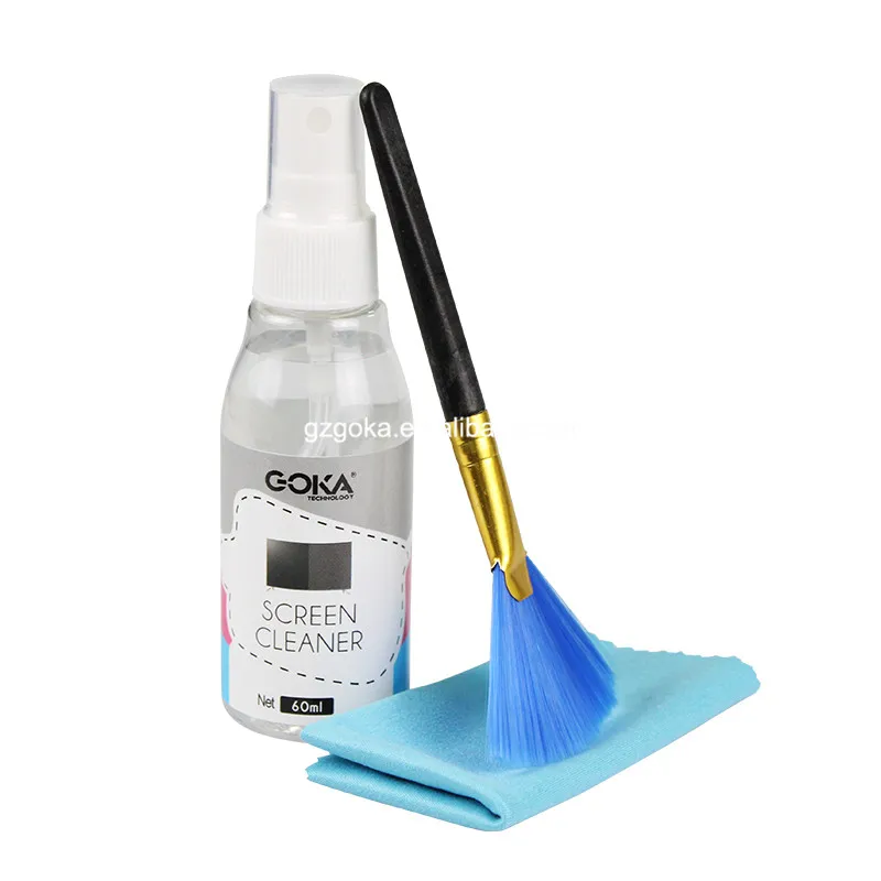 Индивидуальная Бумажная коробка 3 в 1, набор для чистки экрана для компьютеров, планшетов, мобильных телефонов, даже для стекла и камеры объектива.