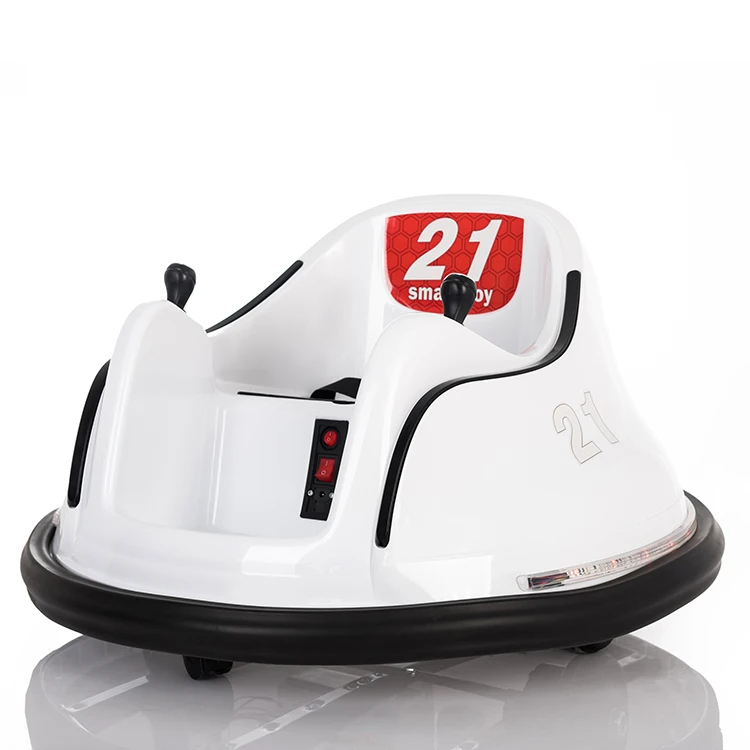 6V 2 Motors Kids Plastic Electric Bumper Car For Play Together with Seat Safe Belt