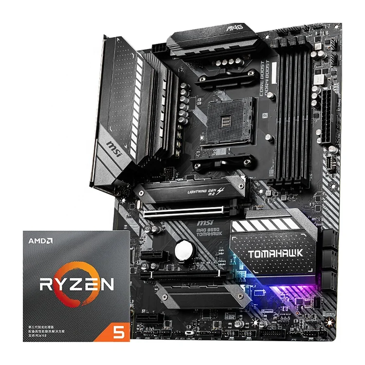 
New Original B550 TOMAHAWK Motherboard with AMD 3600/5600X/5800X CPU AMD B550 Motherboard Socket AM4 in Stock 