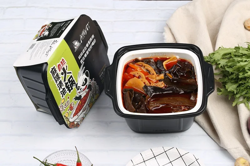
Wholesale Vegetable Haidilao Instant Oil Seasoning Self Heat Mini Hot Pot 