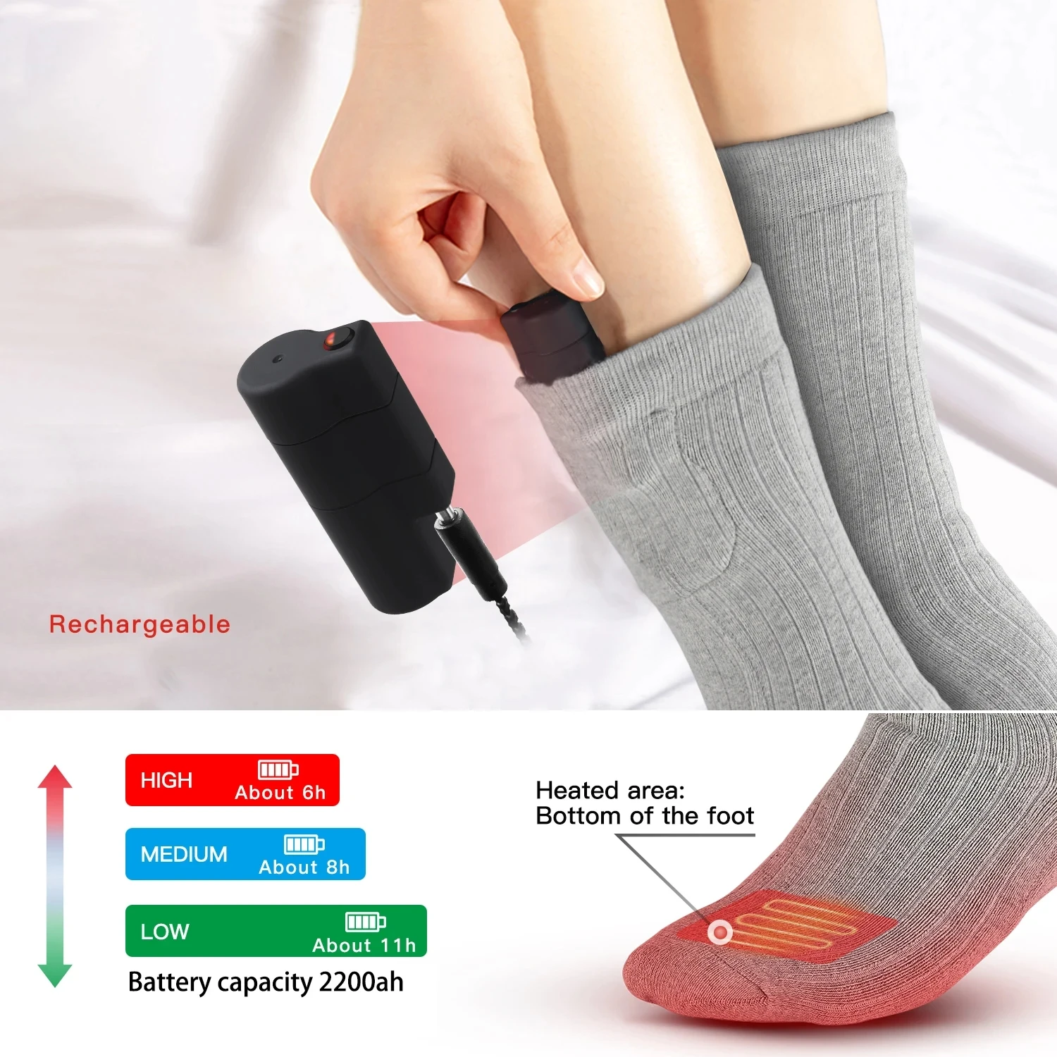 Электрические носки с более четким изображением нагреваемые в микроволновой печи