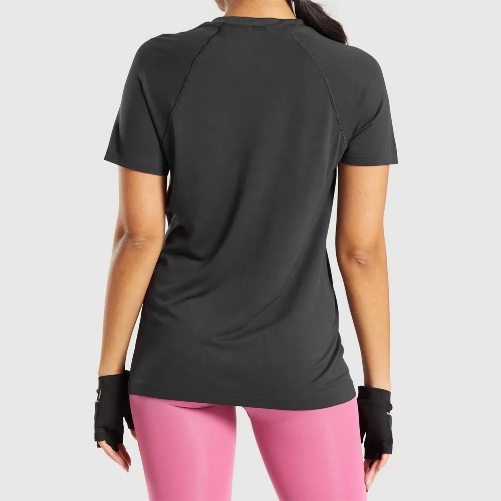 Summer Women Short Sleeve Shirts Workout Gym Sportswear Girls Super Soft Casual T shirts Wholesale