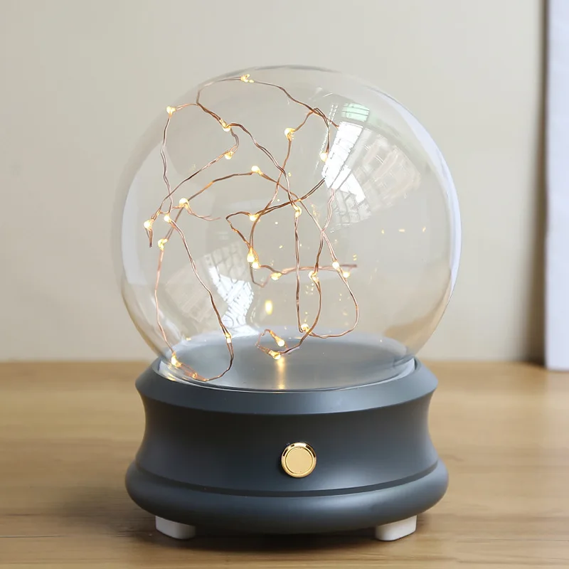 Drop-proof Bluetooth Speaker Music Glass Dome With Led Lights