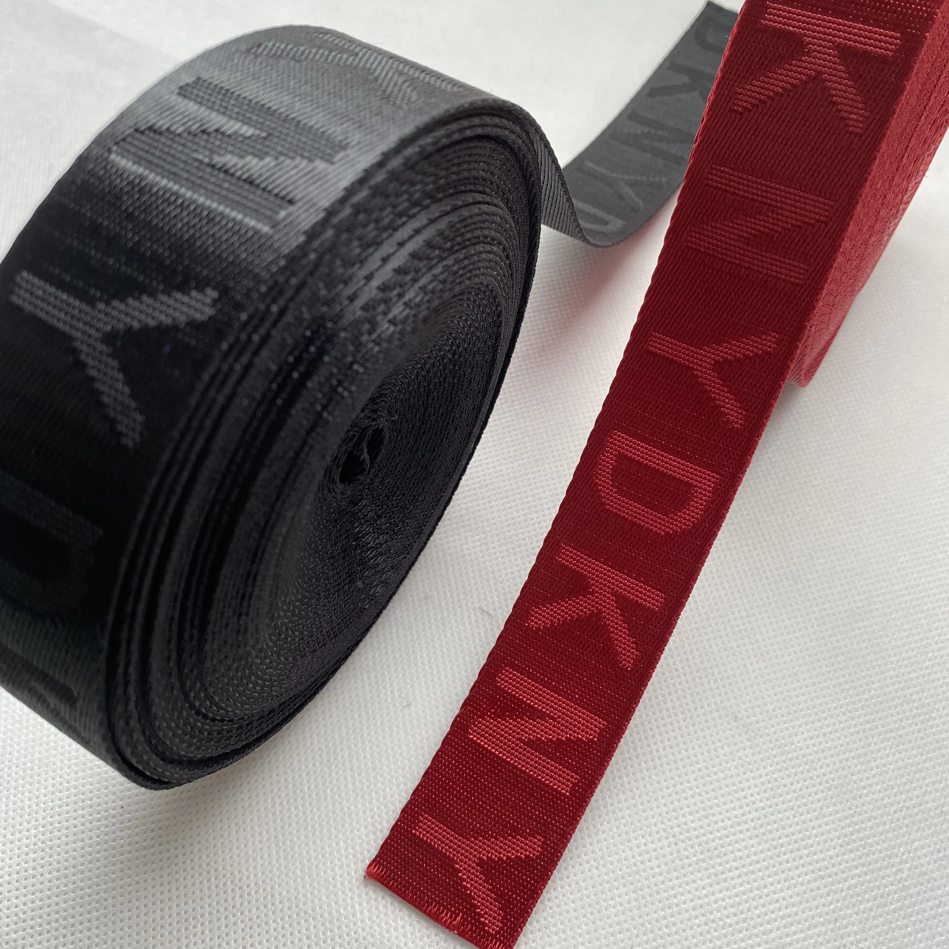 Wholesale Factory 100% Nylon Webbing Strap Jacquard Woven Tape Custom High Quality Jacquard Ribbon