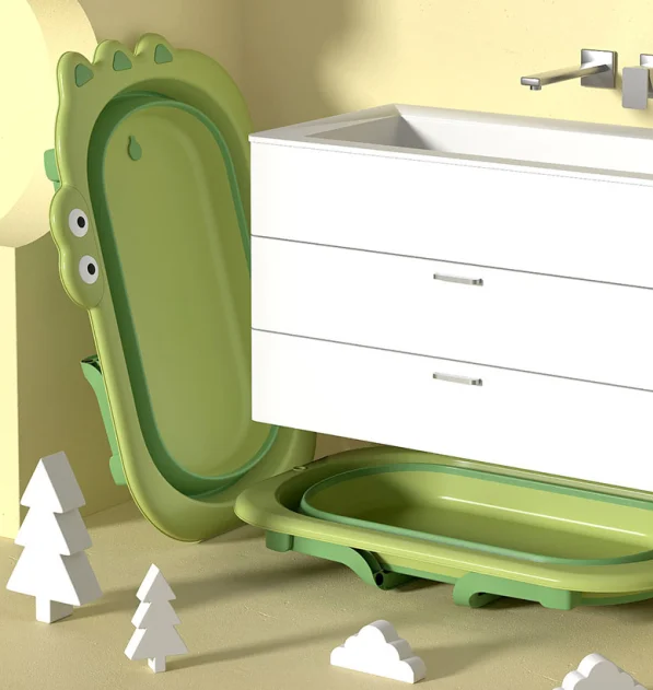 
New products plastic New style foldable baby bathtub/good folding baby bath tub with portable fold bathtub 