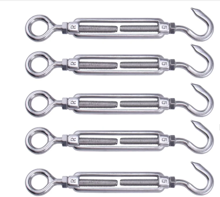 European Type Turnbuckle Hook/ Eye Rigging Hardware Heavy Duty Lifting Wire Rope Turnbuckle With  Stainless Steel Turnbuckle