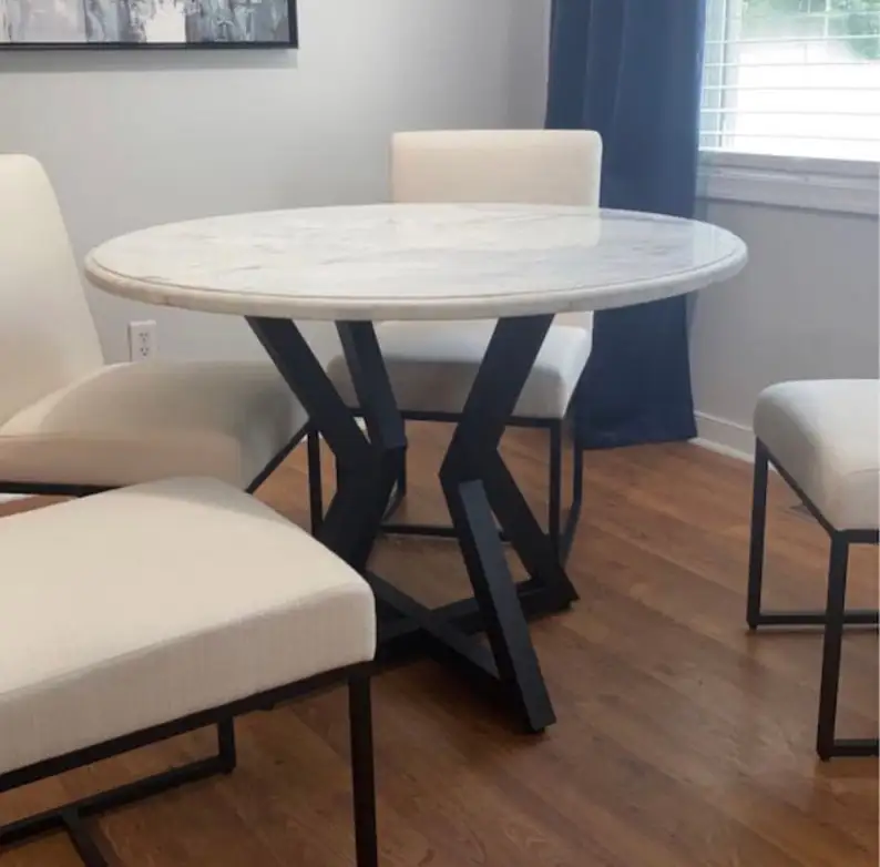 Dining Table Metal Frame Base Legs For Round Table Top Industrial style