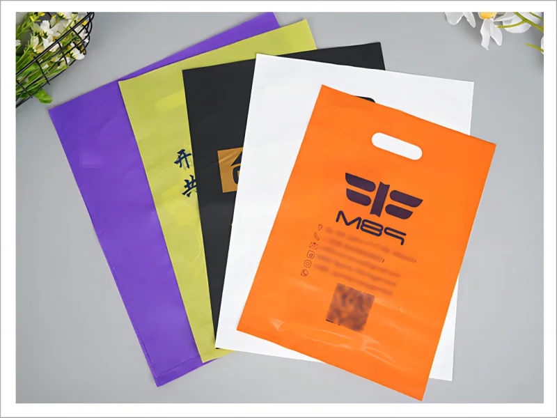 PE/LDPE/HDPE Personalized Logo Printed Plastic Thank You Shopping Bag Clothing Packaging Die Cut Plastic Bag