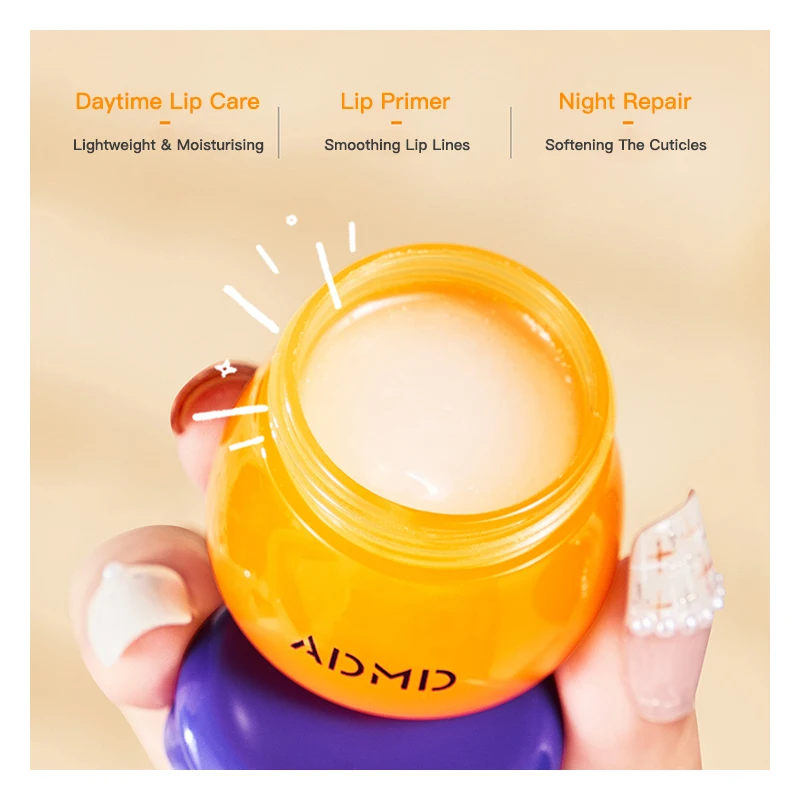 ADMD Lip Mask Nourishing Lip Balm Little Bee Lip Balm Blueberry Flavor