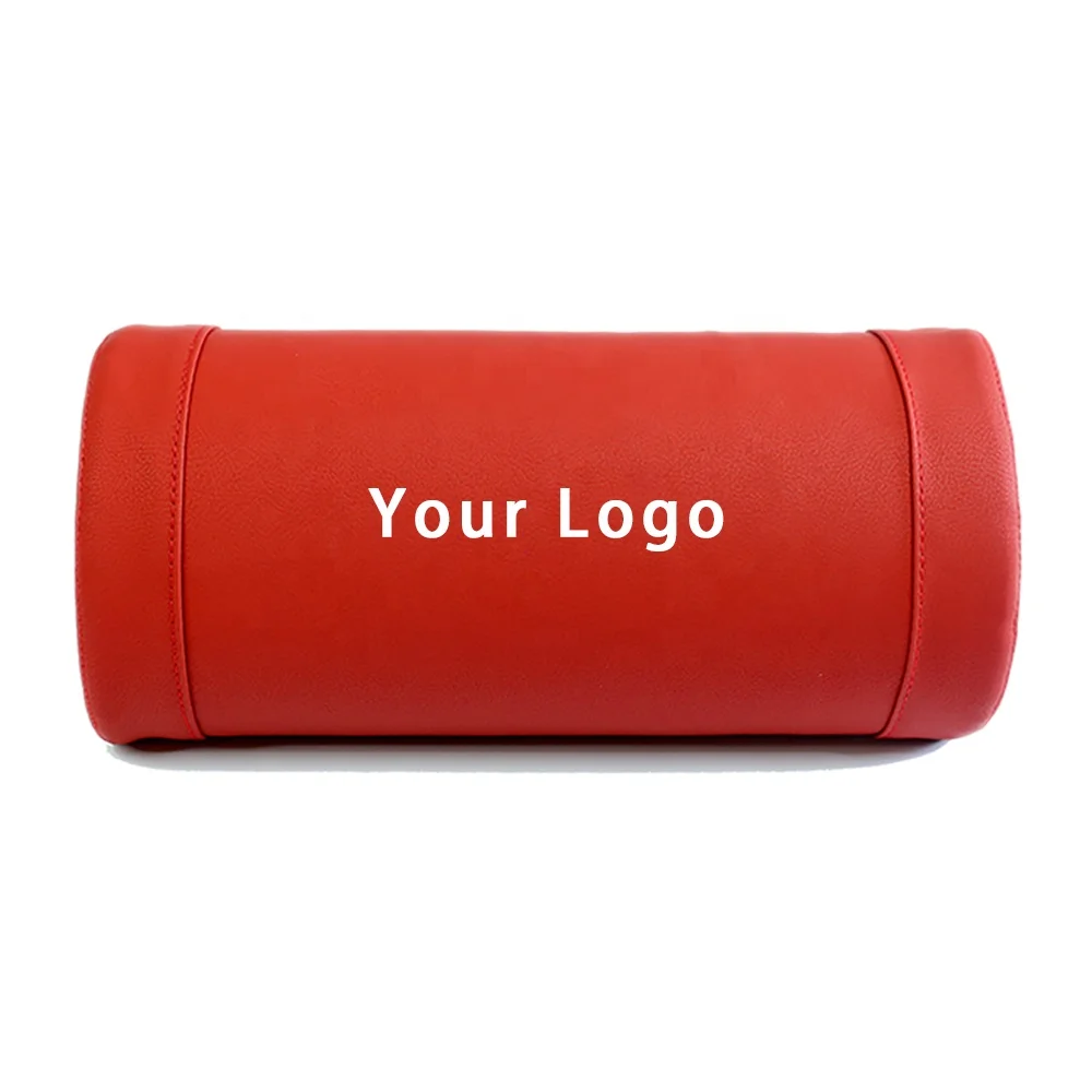 
Factory Production Customized Semicircle PU Leather Car Neck Pillow For Car Pillows Back Neck Accessories Support 