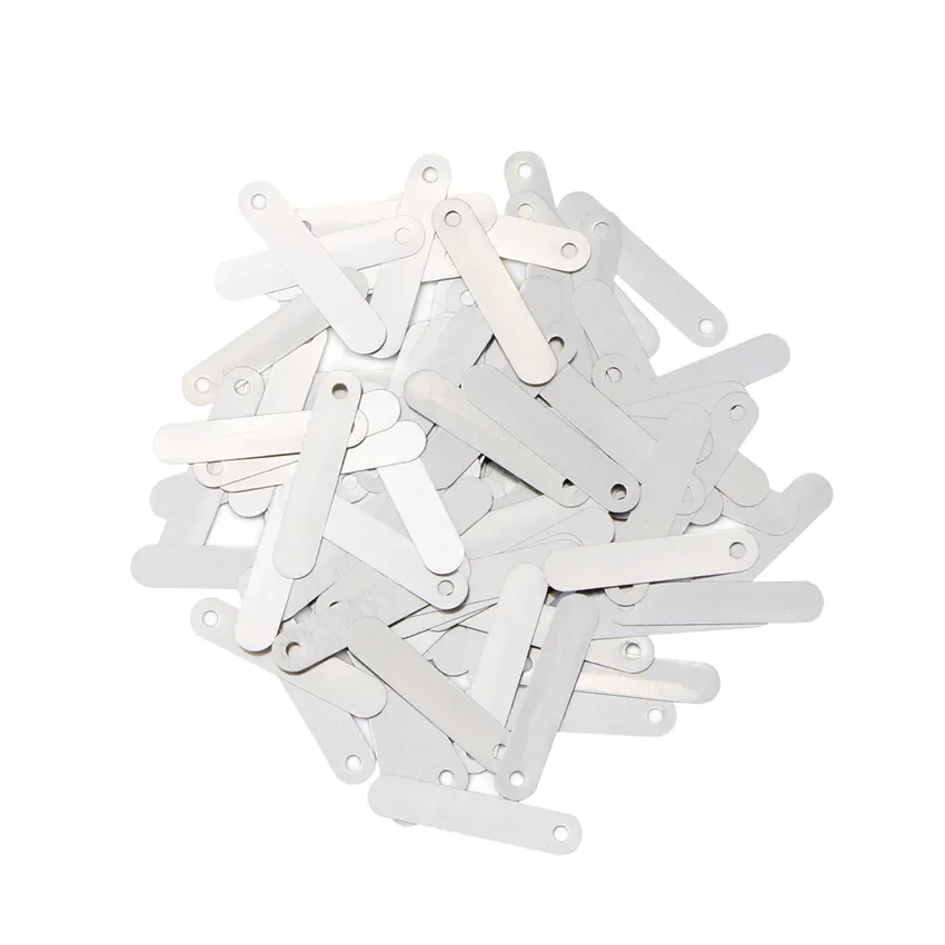 Triangle type Square tape Nickel Plated Steel Strips sheet for lithium battery pack connection soldering tabs