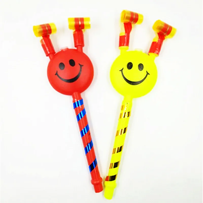 Medium Smiley Blowing Dragon Horn Whistle Blowing Big Toy Clown Party Blowing Roll Toy
