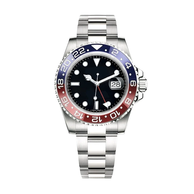 ETA Mens Watches 40mm Automatic Watch Red Blue  904L Stainless Steel 3285 Movement  Best Quality  Watches for Men