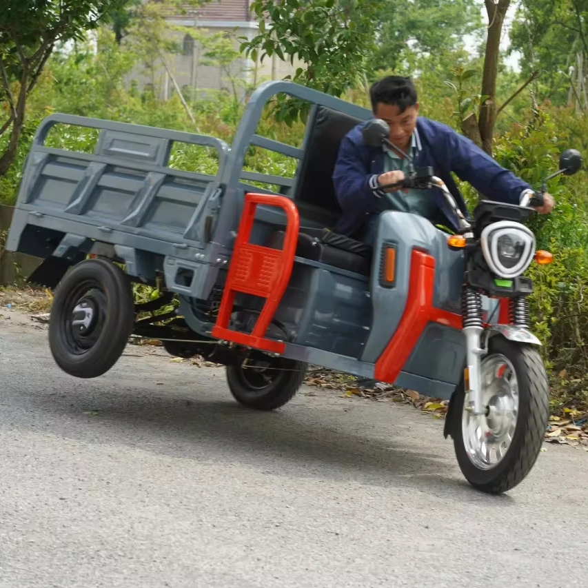 Three Wheels Cargo Bikes Electric Motorcycles Electric Cargo Tricycles For Delivery Manufacturer OEM